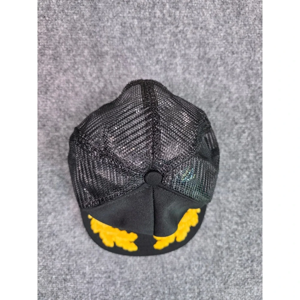 Vintage NRA Trucker Hat Mens OSFA Black Scrambled Eggs Mesh Snapback Made in USA